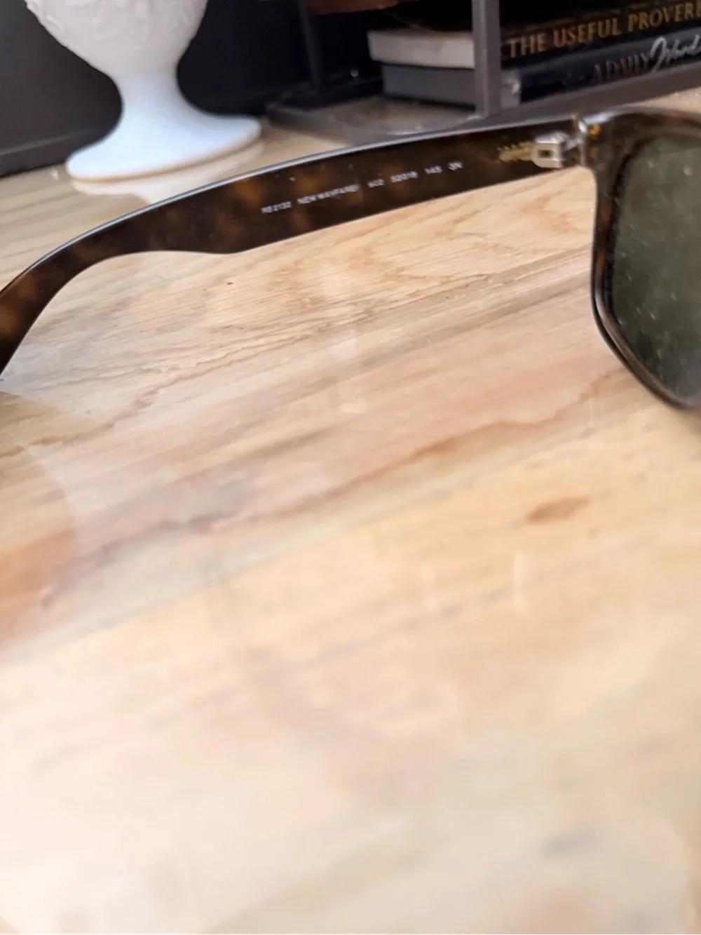 Ray-Ban Brown Tortoiseshell Sunglasses with Dark Lenses
